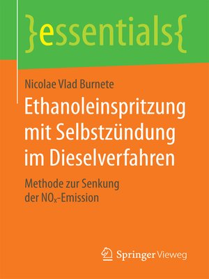 cover image of Ethanoleinspritzung mit Selbstzündung im Dieselverfahren